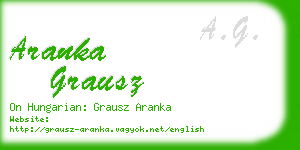 aranka grausz business card